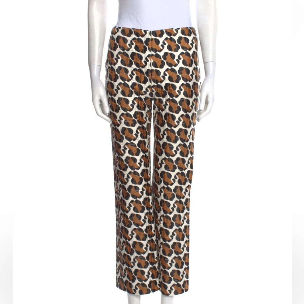 FENDI Silk Leopard Pants NWT